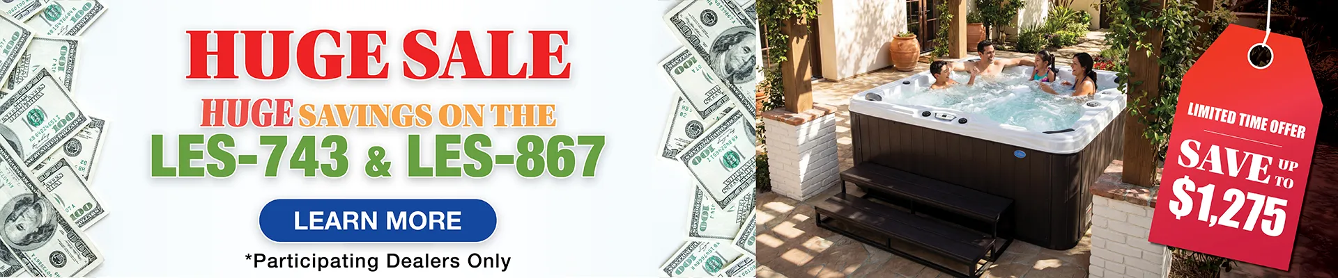 Calspas hot tub being used in a family setting - Buena Park